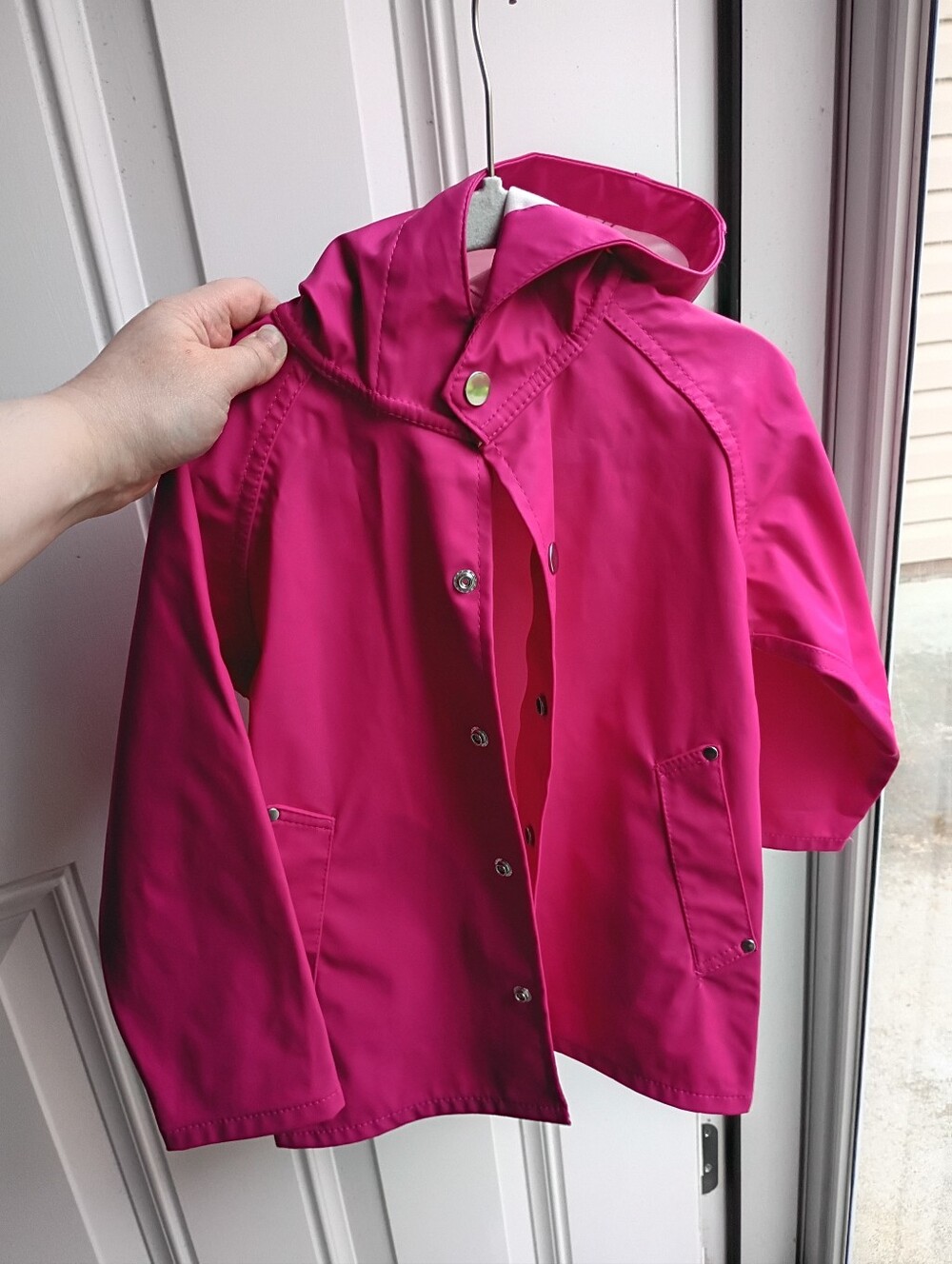 Primary 2-3 Raspberry Rain Coat - Picture 2 of 8
